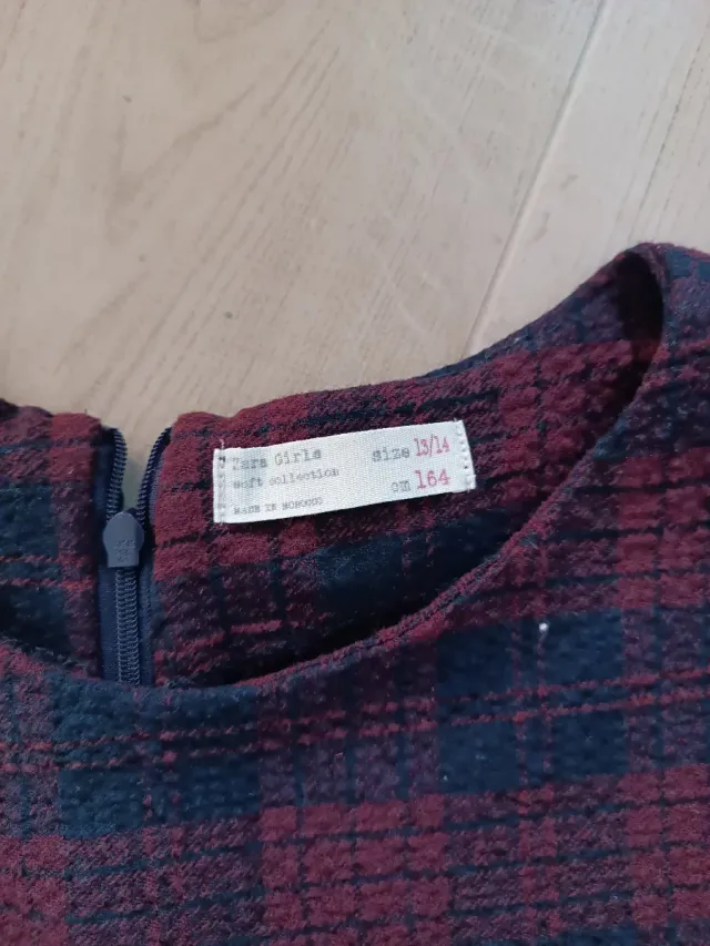 Vestido niña Zara cuadros