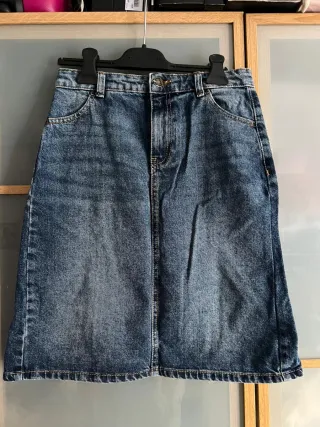 Gonna jeans Stradivarius blu