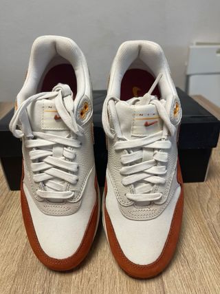 Nike Air Max 1 LX Sail Naranja Blanco