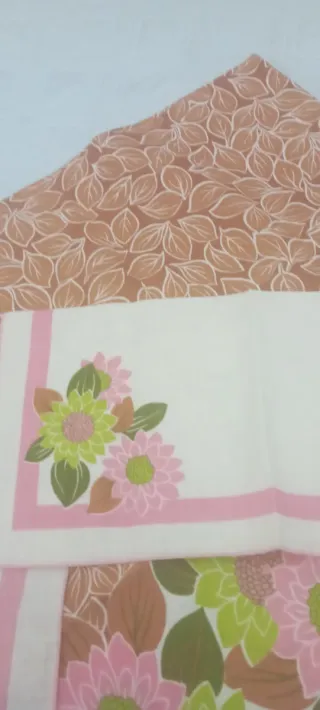 Tovaglia 12 pz misto lino floreale