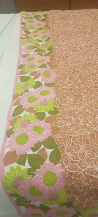 Tovaglia 12 pz misto lino floreale