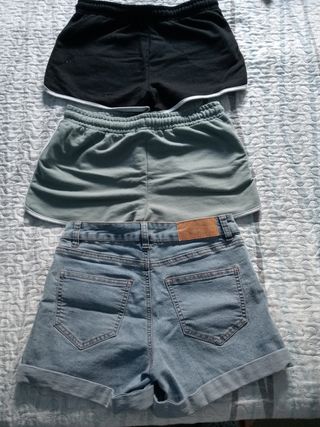 Lote 3 Pantalones Cortos Chica