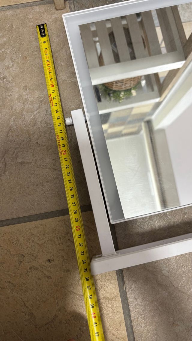 Espejo de tocador con luz LED y USB