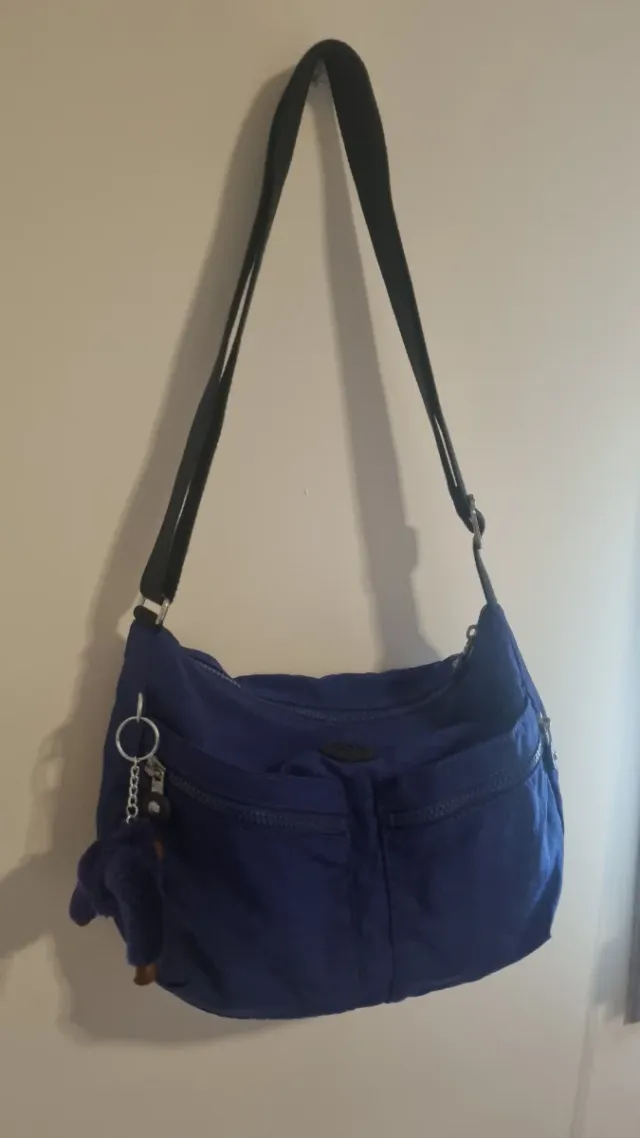 Bolso bandolera Kipling azul/morado