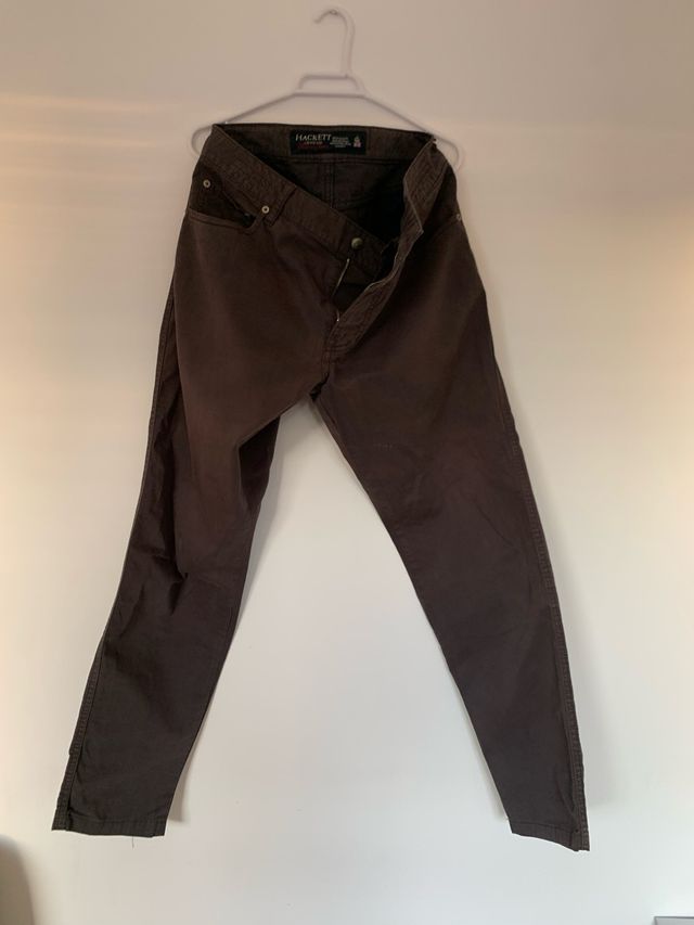 Pantalón Hackett Azul Grisáceo tipo chino