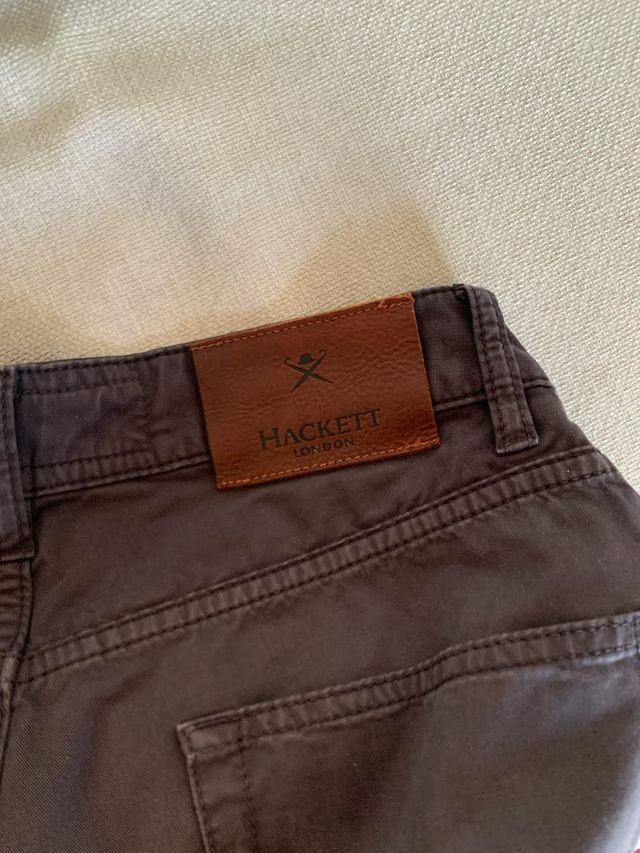 Pantalón Hackett Azul Grisáceo tipo chino