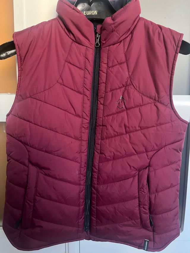 Colete acolchoado marrom