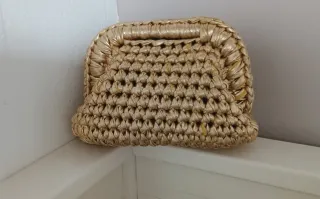 Pochette mini clutch oro