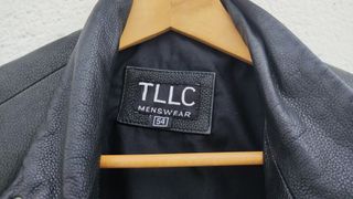 Chaqueta de cuero TLLC Menswear Negra Talla 54
