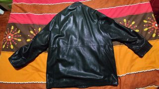 Chaqueta de cuero TLLC Menswear Negra Talla 54