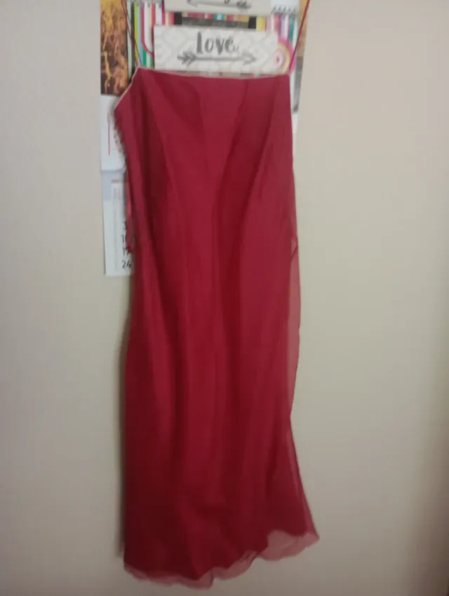 Vestido rojo de tirantes