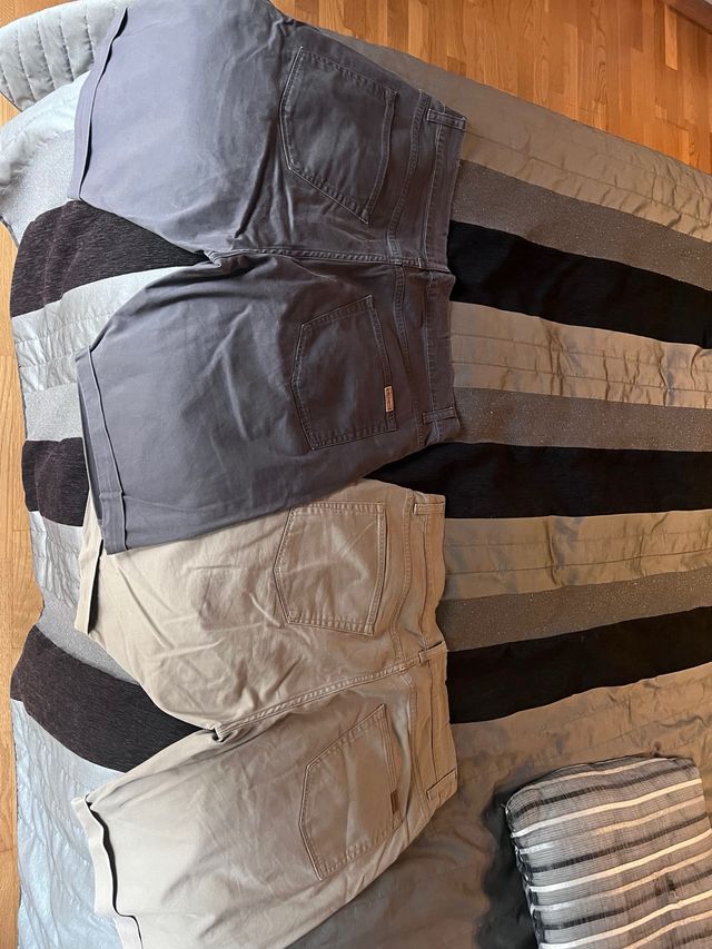 Carhartt Pantalonetas Beige y Gris