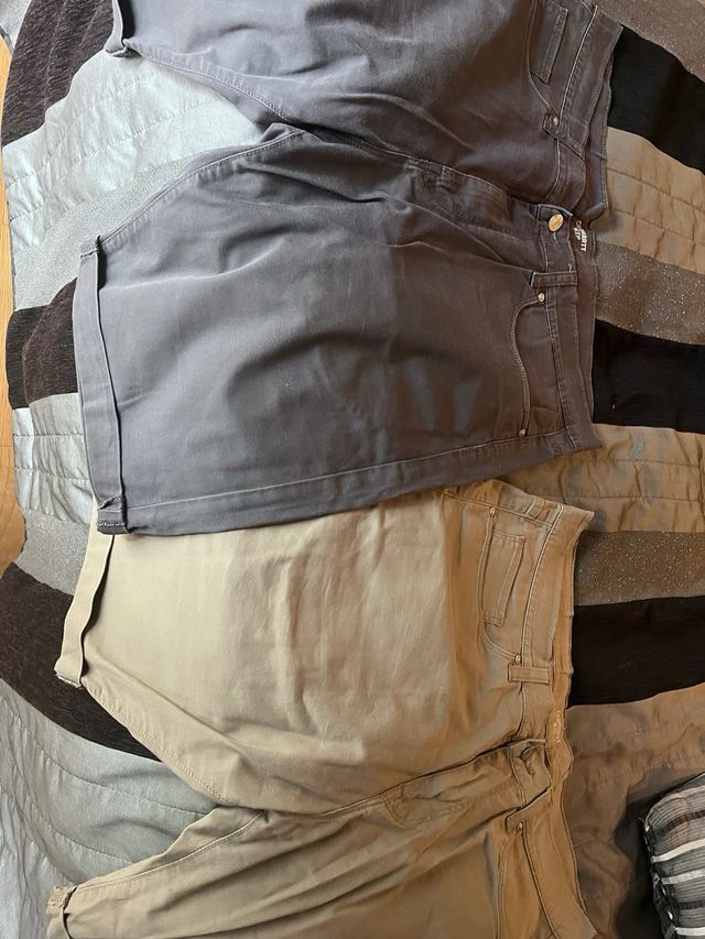 Carhartt Pantalonetas Beige y Gris