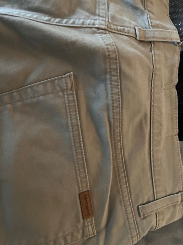 Carhartt Pantalonetas Beige y Gris