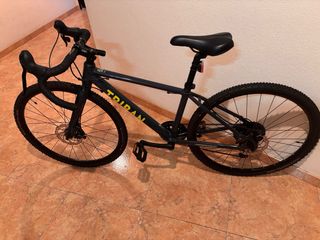 Bicicleta Gravel / Ciclocross verde scuro