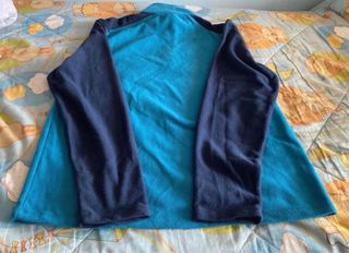 Sudadera polar azul y turquesa T/L
