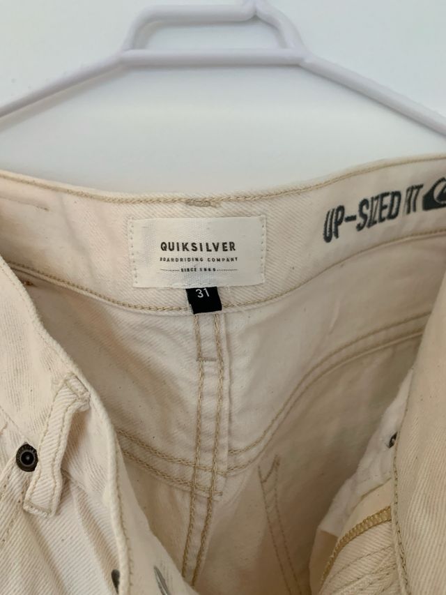 Pantalones Quiksilver Blancos