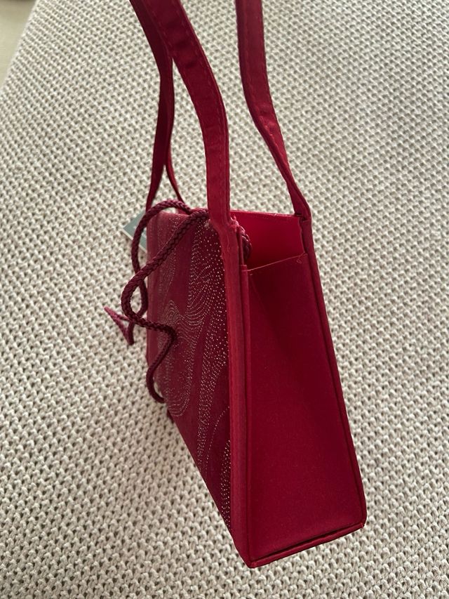 Bolso de fiesta burdeos