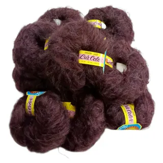 Lote 20 ovillos Visón Mohair lana