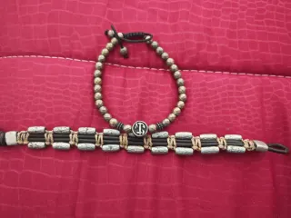5 bracciali uomo e 1 collanina