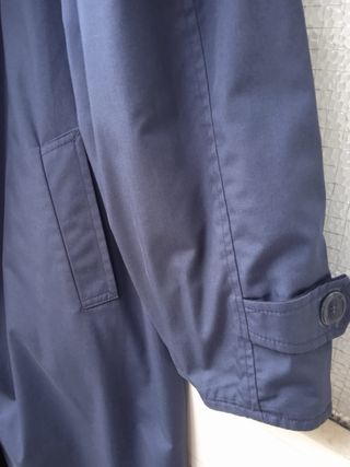 Cappotto uomo vintage lana blu reversibile