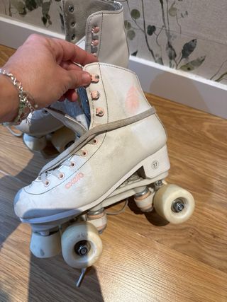 Patines 4 ruedas Decathlon blancos talla 37