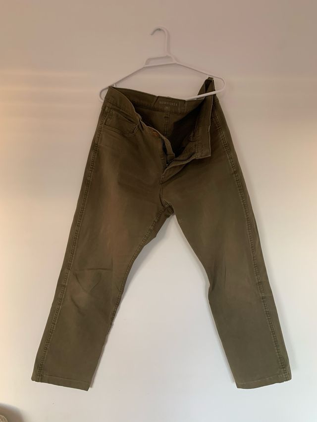 Pantalones Chinos Quiksilver Verdes