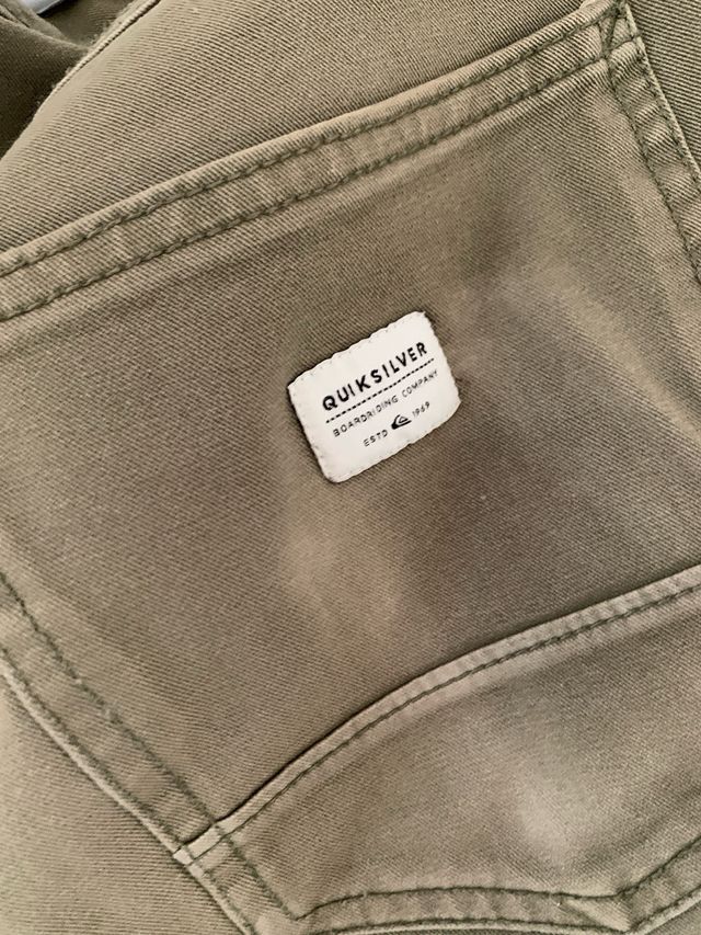 Pantalones Chinos Quiksilver Verdes