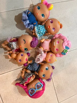 Lote de 8 muñecas Bellies