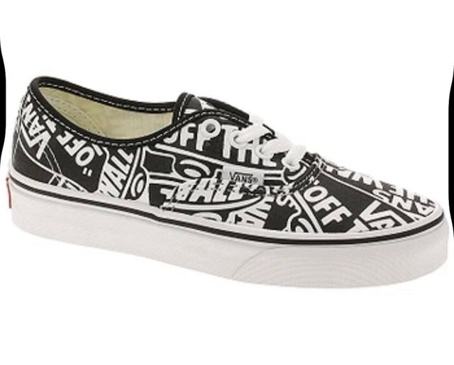 Zapatillas Vans Talla 45 Negras y Blancas