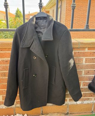 Chaquetón marinero Mango negro talla XS