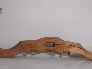 Yugo antiguo de madera. Vintage decoración