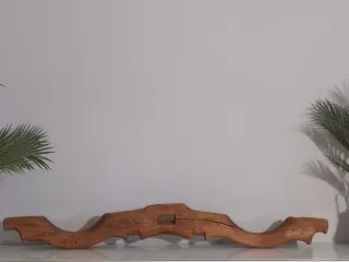 Yugo antiguo de madera. Vintage decoración