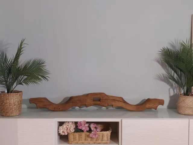 Yugo antiguo de madera.Vintage decoración