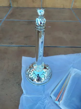 Marco de fotos carrusel bebé plateado