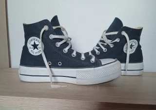 Converse All Star plataforma negras