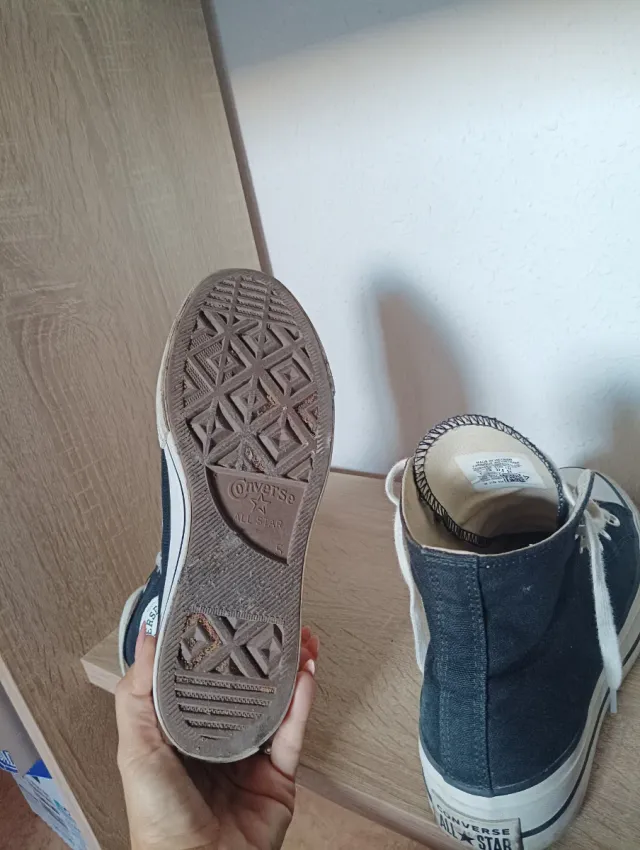 Converse All Star plataforma negras