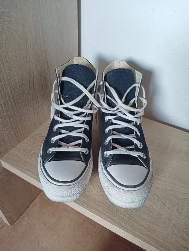 Converse All Star plataforma negras