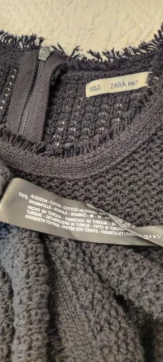 Vestido de punto negro