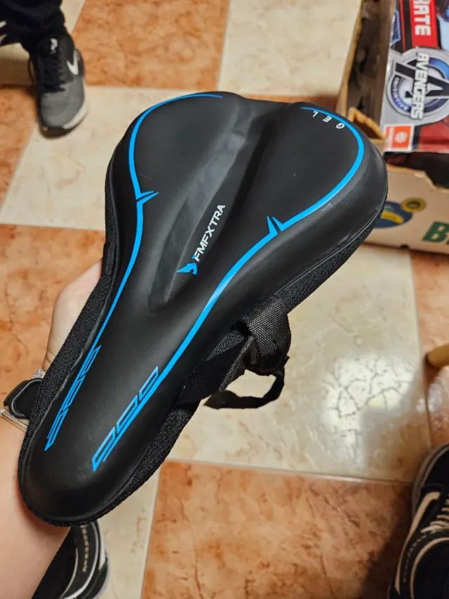 Sillín Bici Gel Negro/Azul FMFXTRA