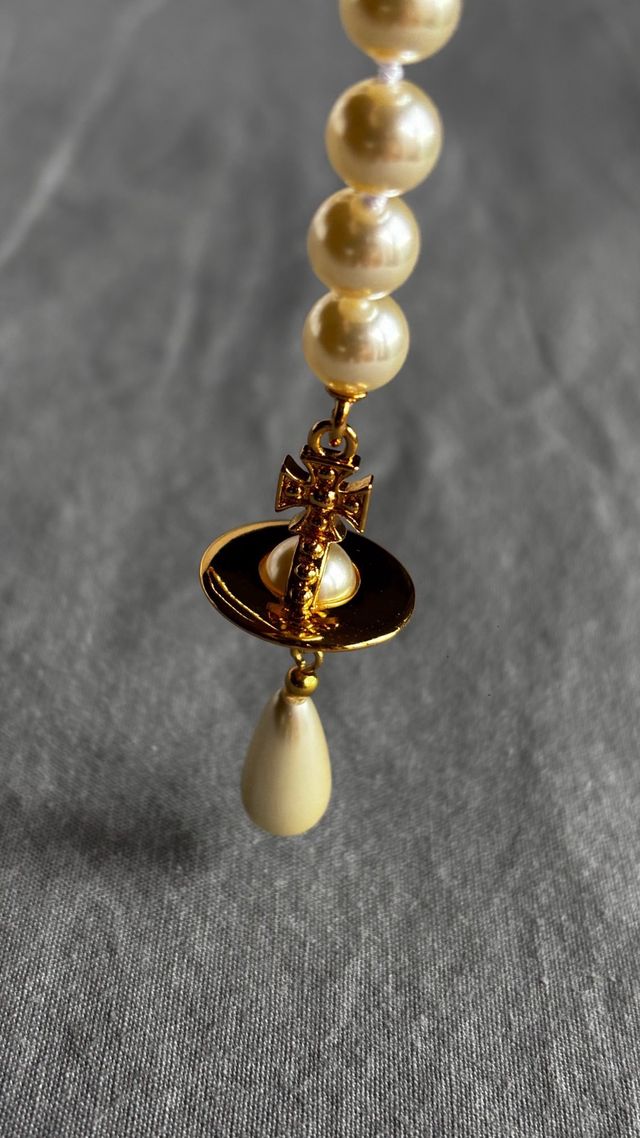 Vivienne Westwood collar perlas gold-tone