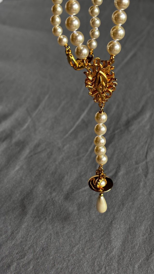 Vivienne Westwood collar perlas gold-tone