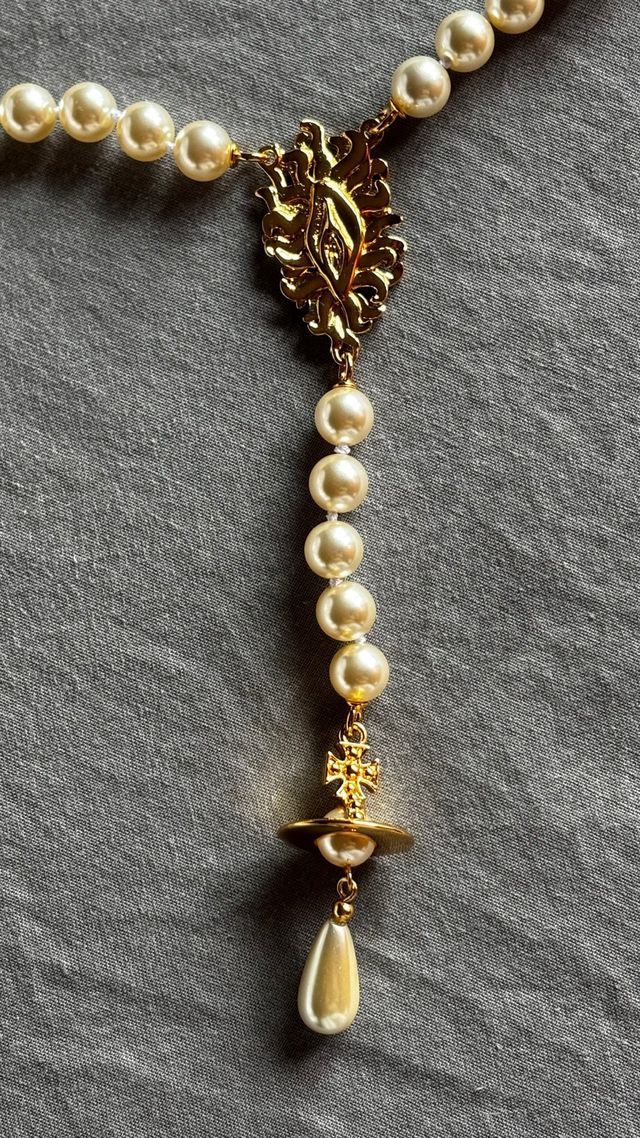 Vivienne Westwood collar perlas gold-tone