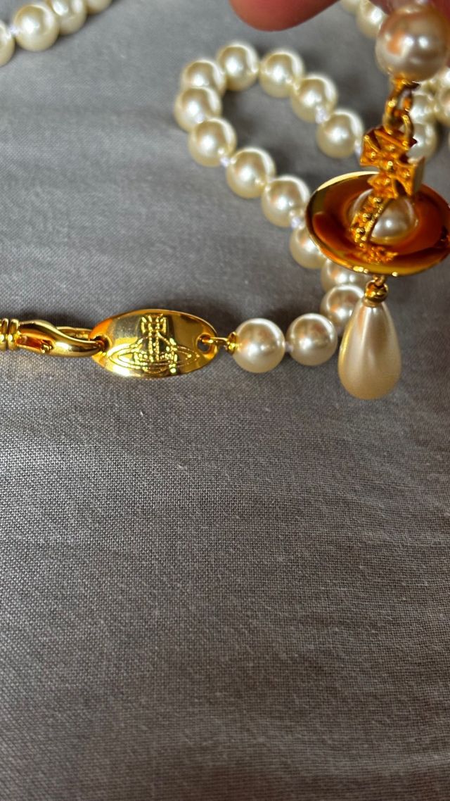 Vivienne Westwood collar perlas gold-tone