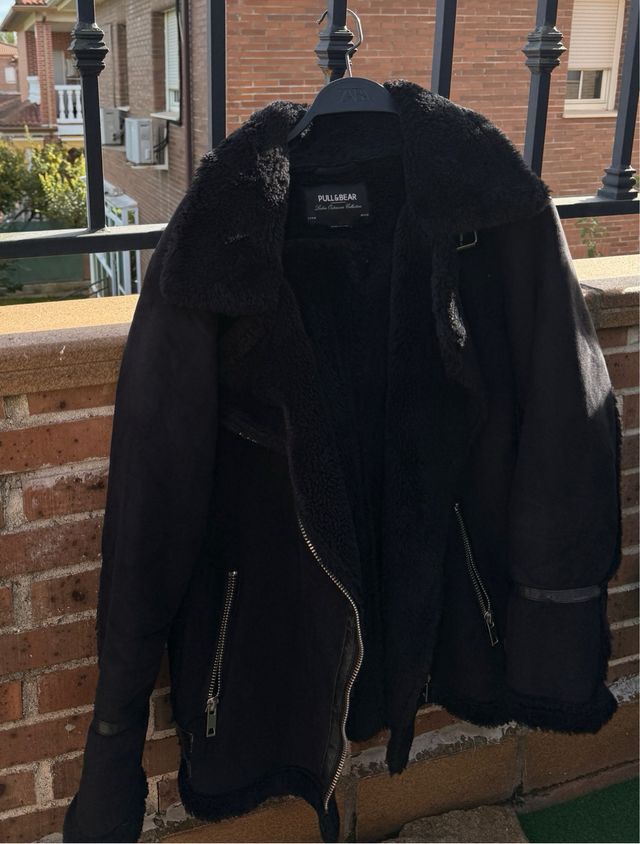 Chaqueta Biker Pull&Bear Negra