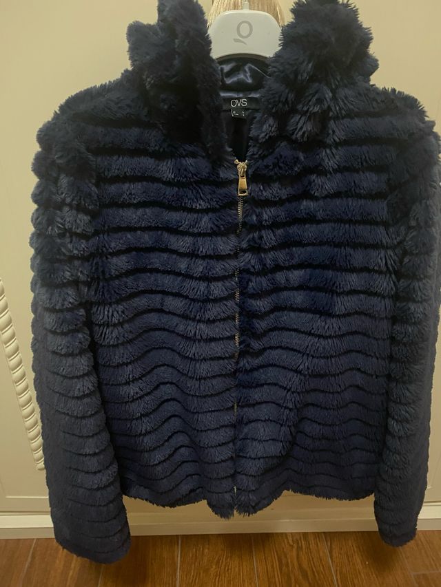 Giubbotto OVS peluche blu