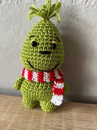 Grinch uncinetto sciarpa natalizia