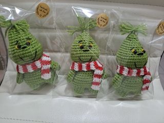 Grinch uncinetto sciarpa natalizia