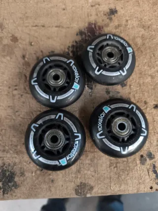 4 Ruedas Oxelo 70mm 80A Patines/Roller