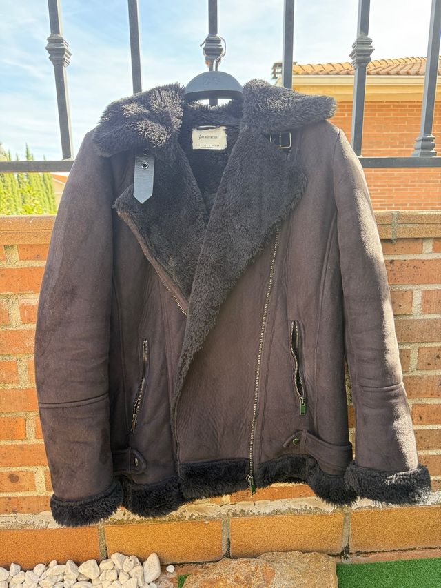 Chaqueta Biker Stradivarius Negra Talla M